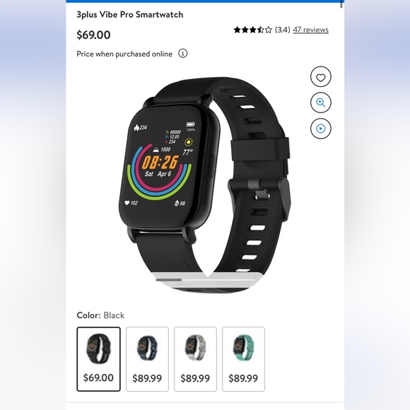*SOLD* 
3plus Vibe Pro Smartwatch - Picture 2 of 7